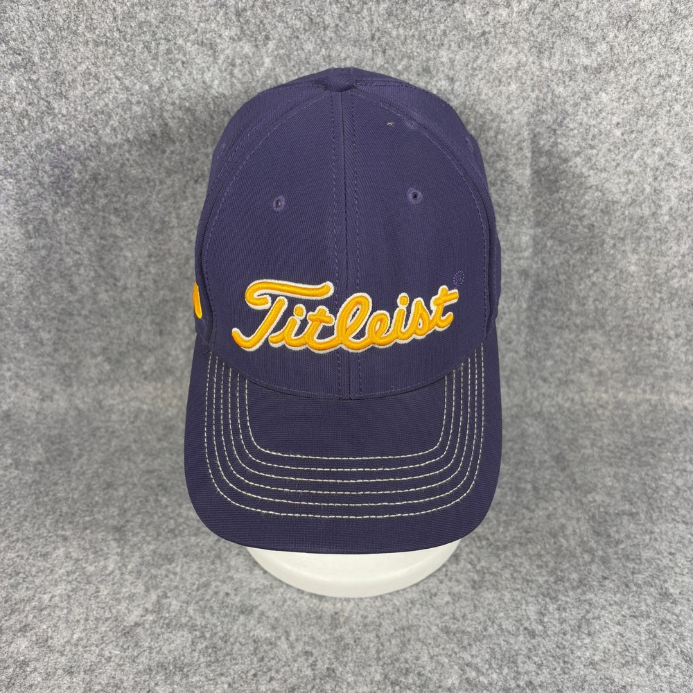 Titleist Mens LSU Tigers Golf Hat M-L Purple Stretch Fit Baseball Cap